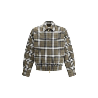 Burberry Green Wool Bomber