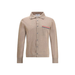 Thom Browne Beige Fleece Wool Cardigan