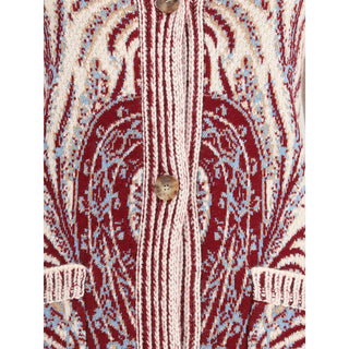 Etro Multicolor Wool Cardigan