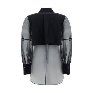 Brunello Cucinelli Black Cotton Pattern Shirt