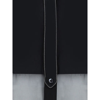 Brunello Cucinelli Black Cotton Pattern Shirt