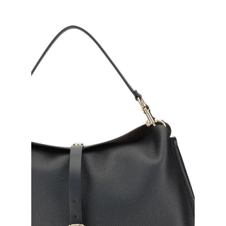 Etro Black Calf Leather Bos Taurus Shoulder Bag