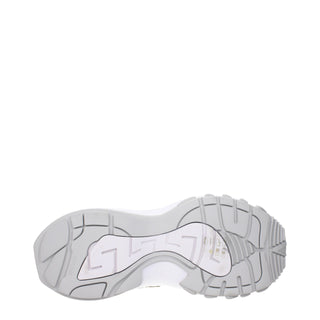 Versace Gold Fabric Low Top Sneakers