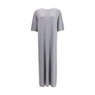 Khaite Gray Wool Casual Dress