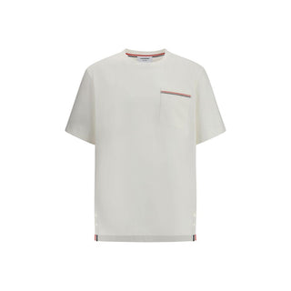 Thom Browne White Cotton T-Shirt