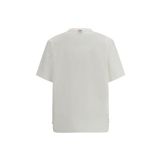 Thom Browne White Cotton T-Shirt