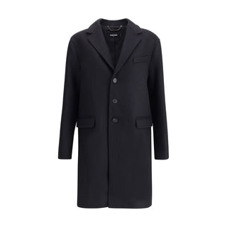 Dsquared² Black Wool Coat