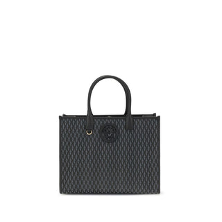 Versace Black Cotton Handbag