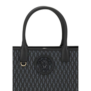 Versace Black Cotton Handbag