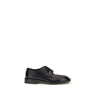 Fratelli Rossetti Black Leather Oxfords And Derbies