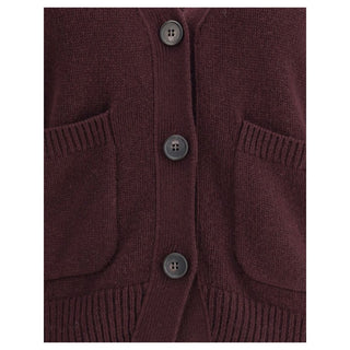 Lisa Yang Purple Cashmere Cardigan