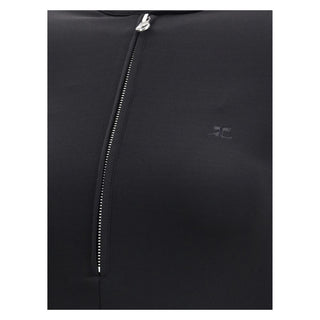 Courrèges Black Viscose Casual Dress