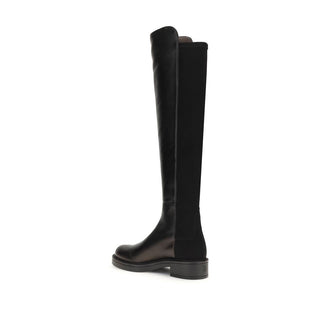 Stuart Weitzman Black Leather Over The Knee