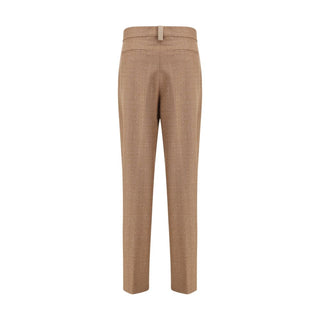 Fabiana Filippi Beige Fleece Wool Dress Pants