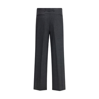 Vivienne Westwood Gray Fleece Wool Casual Pants