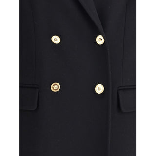 Versace Black Cashmere Coat