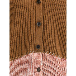 Marni Brown Viscose Cardigan