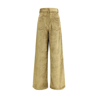 Petar Petrov Gold Cotton Casual Pants