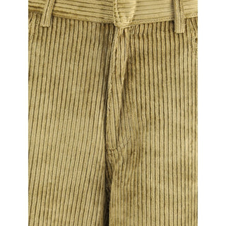 Petar Petrov Gold Cotton Casual Pants