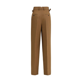 Ami Paris Brown Wool Casual Pants