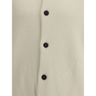Jacquemus White Fleece Wool Cardigan
