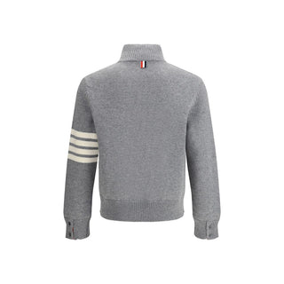 Thom Browne Gray Fleece Wool Sweatshirt