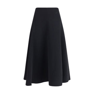 Jacquemus Black Cotton Midi Skirt