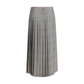 Thom Browne Multicolor Silk Midi Skirt