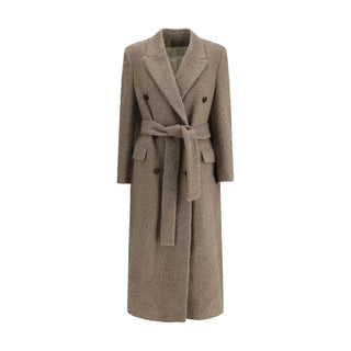 Golden Goose Beige Fleece Wool Coat