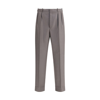 Margiela Bicolor Fleece Wool Dress Pants