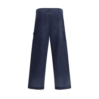 Margiela Blue Cotton Casual Pants
