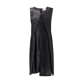 Margiela Black Acetate Casual Dress