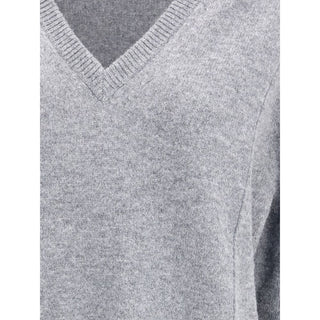 Jil Sander Gray Wool Sweatshirt