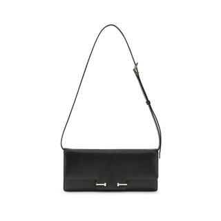 Tom Ford Black Leather Shoulder Bag