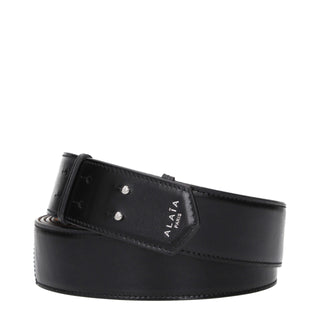 Alaïa Black Leather Regular Belt - VAZLUXE.COM