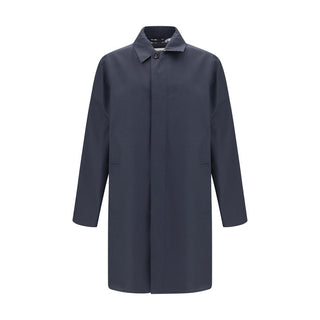 Burberry Blue Cotton Coat