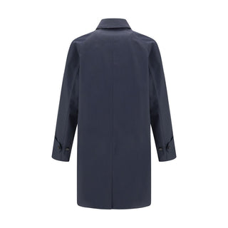Burberry Blue Cotton Coat
