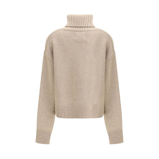 Extreme Cashmere Beige Cashmere Turtleneck