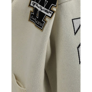 Off-White Cream Cotton Cardigan