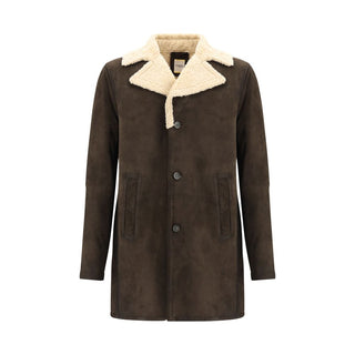 D'amico Brown Leather Coat