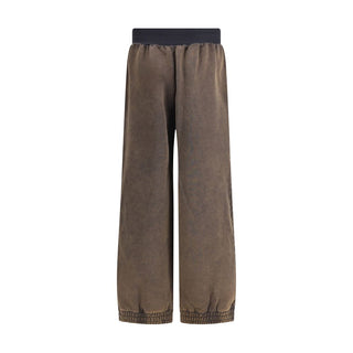 ALAINPAUL Brown Cotton Casual Pants