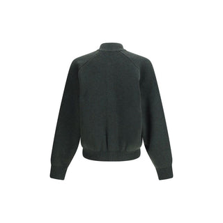 Jacquemus Bicolor Fleece Wool Cardigan