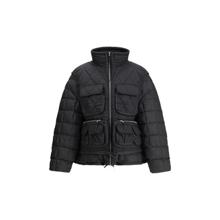 IENKI IENKI Black Nylon Jackets And Coat