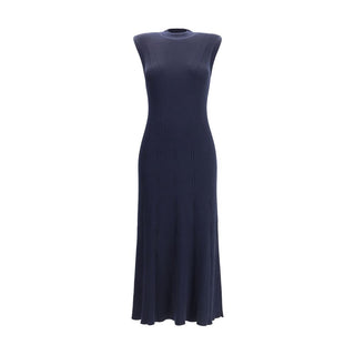 SA SU PHI Blue Cashmere Casual Dress