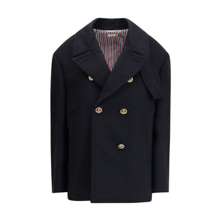 Thom Browne Blue Fabric Coat