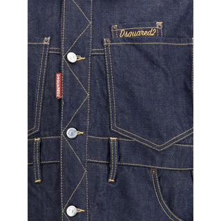 Dsquared² Blue Cotton Denim Jacket