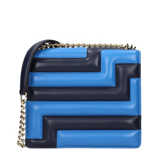 Jimmy Choo Blue Leather Shoulder Bag