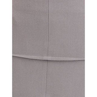 Rick Owens Bicolor Wool Skirt