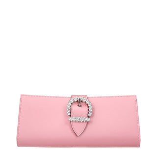 Jimmy Choo Pink Satin Clutch Bag