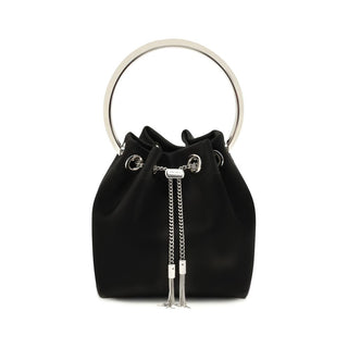 Jimmy Choo Black Silk Backet Bag